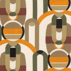 Tkanina Casamance 10550267 Café Society ze wzorem Art Deco