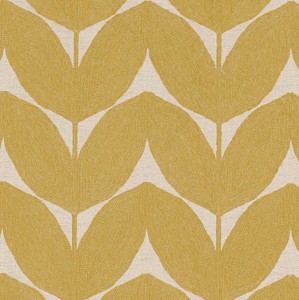 Tkanina Casamance Flirt 41330340  Herbes folles ze wzorem Roślin