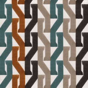 Tkanina Casamance Porte Des Lilas 32560245 Monogramme ze wzorem Tekstura