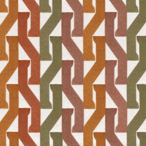 Tkanina Casamance Porte Des Lilas 32560334 Monogramme ze wzorem Tekstura