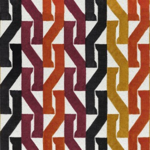 Tkanina Casamance Porte Des Lilas 32560423 Monogramme ze wzorem Tekstura
