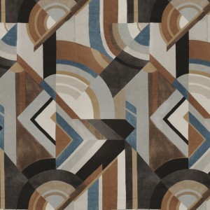 Tkanina Casamance Arty 50490269 Convexe ze wzorem Artystycznym