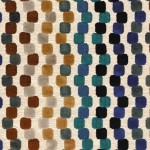 Tkanina Casamance Arty 48300212 Orphisme ze wzorem Geometrycznym