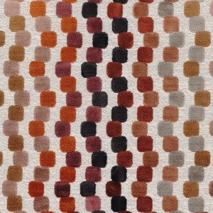 Tkanina Casamance Arty 48300424 Orphisme ze wzorem Geometrycznym