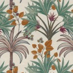 Tkanina Casamance Voyage Imaginaire 49730342 Bagarade ze wzorem Palm