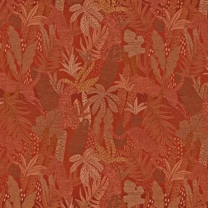 Tkanina Casamance Flores 43760343 Panthere ze wzorem Roślinność