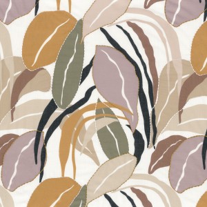 Tkanina Casamance 39070226 Villa D'été ze wzorem Kolorowa Roślinność