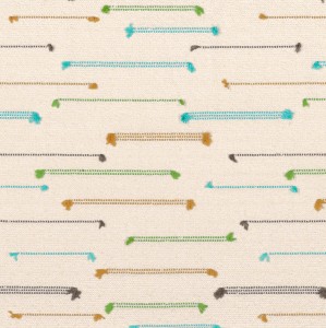 Tkanina Casamance Hozho 47740195 Yei ze wzorem Tekstura