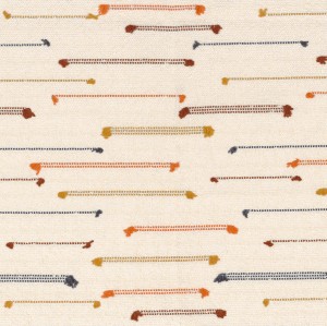 Tkanina Casamance Hozho 47740237 Yei ze wzorem Tekstura