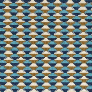 Tkanina Casamance Hozho 47370236 Moki ze wzorem Geometrycznym