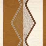 Tkanina Casamance West Dream 45660122 Mesa ze wzorem Geometrycznym