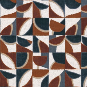 Tkanina Casamance Manali 11530118 Impatient ze wzorem Geometrycznym