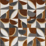 Tkanina Casamance Manali 11530224 Impatient ze wzorem Geometrycznym