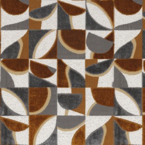 Tkanina Casamance Manali 11530224 Impatient ze wzorem Geometrycznym