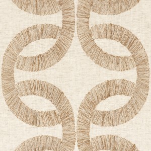 Tkanina Casamance Les Précieuses 90220123 Sur un fil ze wzorem Geometrycznym