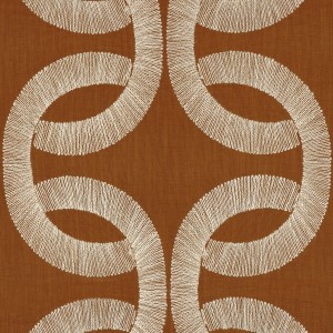 Tkanina Casamance Les Précieuses 90220250 Sur un fil ze wzorem Geometrycznym