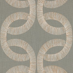 Tkanina Casamance Les Précieuses 90220348 Sur un fil ze wzorem Geometrycznym