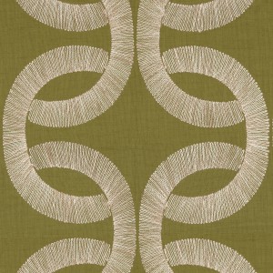 Tkanina Casamance Les Précieuses 90220466 Sur un fil ze wzorem Geometrycznym