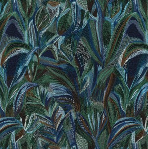 Tkanina Casamance Les Précieuses 80080327 Iridis ze wzorem Irys