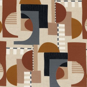 Tkanina Casamance Les Modernes 90730181 A Contretemps ze wzorem Geometrycznym