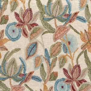 Tkanina Casamance 90110298 The Lost Garden ze wzorem Liście