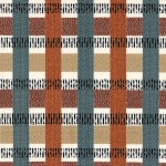 Tkanina Casamance Madère 91880391 Santana  ze wzorem Kratka