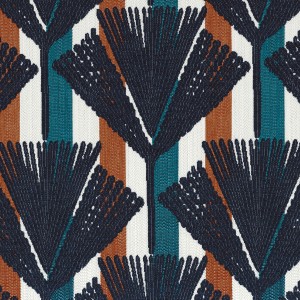 Tkanina Casamance 92800315 Madère  ze wzorem Kwiatowym