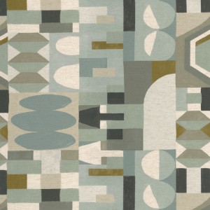 Tkanina Casamance Viaggio 32750237 Astratto ze wzorem Nowoczesnym
