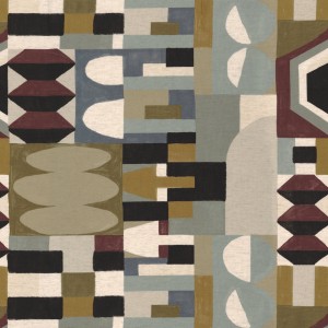 Tkanina Casamance Viaggio 32750307 Astratto ze wzorem Nowoczesnym