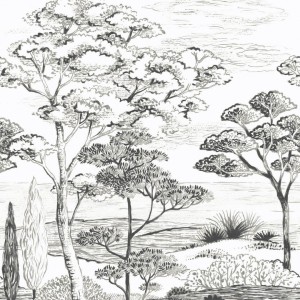 Tkanina Camengo 35570381 Kimono Poesie Sauvage - 280 cm szer.