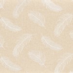 Tkanina Casamance Jade 46330118 Parure ze wzorem Pióra