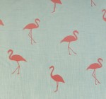 Tkanina Aldeco 04 Flamingo Addiction ze wzorem Flamingów