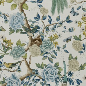 Tkanina Zimmer + Rohde 576 Audubon Garden ze wzorem Ogród