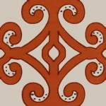 Tkanina Zimmer + Rohde 296 Collonade ze wzorem Geometrycznym