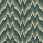 Tkanina Zimmer + Rohde 776 Ember Flame ze wzorem Flame Stitch