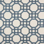 Tkanina Zimmer + Rohde 595 Garden Trellis ze wzorem Geometrycznym