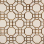 Tkanina Zimmer + Rohde 894 Garden Trellis ze wzorem Geometrycznym