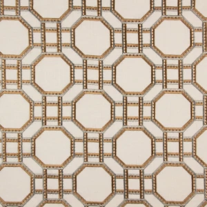 Tkanina Zimmer + Rohde 894 Garden Trellis ze wzorem Geometrycznym