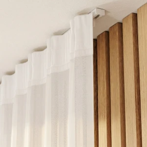 Szyna sufitowa 400 cm aluminiowa 1-torowa biała komplet dzielony CHI-400A/2 – Creativa