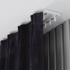 Szyna sufitowa 300 cm aluminiowa 2-torowa biała komplet dzielony CHII-300A/2 – Creativa