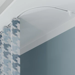 Łuk Aluminiowy Uniwersalny 90° do Szyny Karniszowej biały PS – Creativa