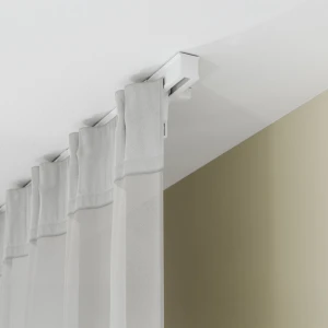 Szyna sufitowa 150 cm aluminiowa 1-torowa wzmocniona biała komplet XS-150 – Creativa