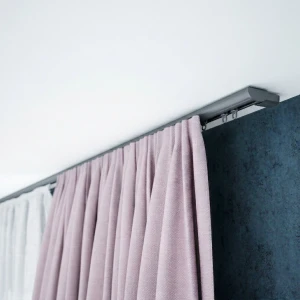 Szyna sufitowa 400 cm aluminiowa 1-torowa szara komplet dzielony ZD-400/2 – Creativa