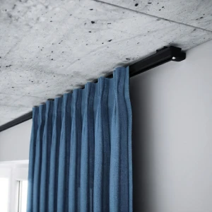 Szyna sufitowa 300 cm aluminiowa 1-torowa czarna komplet ZS-300 – Creativa