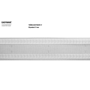 Taśma Easy Wave 77 mm transparentna biała – Creativa