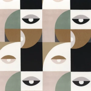 Tkanina Camengo Choregraphie 42970119 Clin D'Oeil ze wzorem Surrealizm