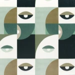 Tkanina Camengo Choregraphie 42970250 Clin D'Oeil ze wzorem Surrealizm