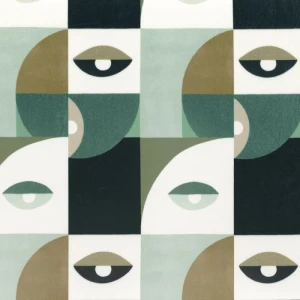 Tkanina Camengo Choregraphie 42970250 Clin D'Oeil ze wzorem Surrealizm